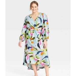 A New Day Floral Side Cut Out Dress Size XXL